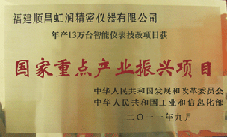 虹潤(rùn)公司獲批承擔(dān)國(guó)家中小企業(yè)發(fā)展專(zhuān)項(xiàng)資金項(xiàng)目、國(guó)家重點(diǎn)產(chǎn)業(yè)振興項(xiàng)目